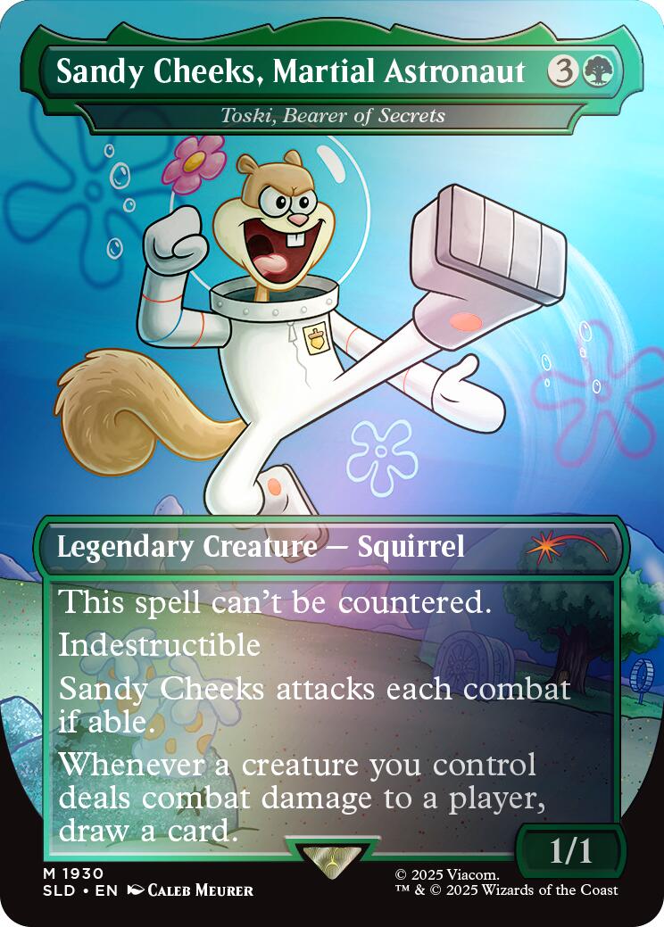 Sandy Cheeks, Martial Astronaut - Toski, Bearer of Secrets (Rainbow Foil) [Secret Lair Drop Series] | Cracking-Singles