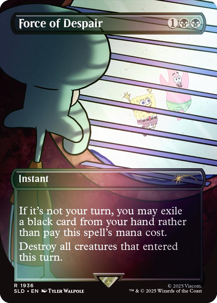 Force of Despair (Rainbow Foil) [Secret Lair Drop Series] | Cracking-Singles