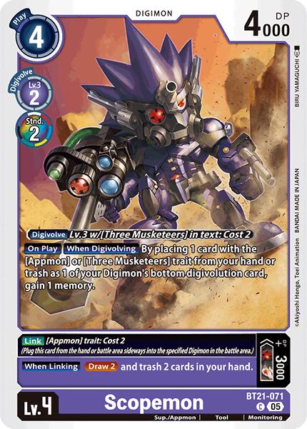 Scopemon [BT21-071] [World Convergence] | Cracking-Singles