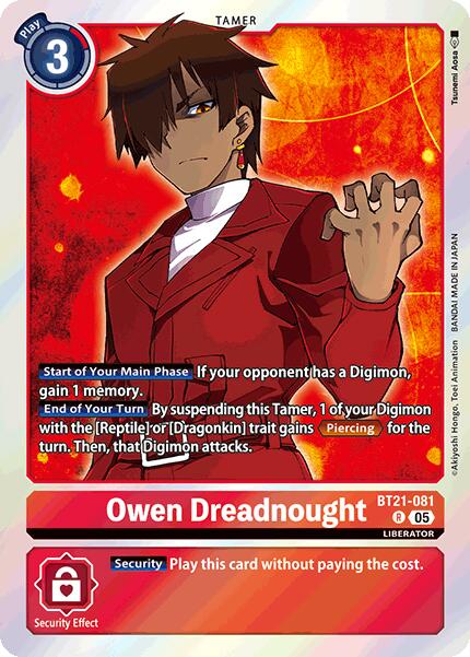 Owen Dreadnought [BT21-081] [World Convergence] | Cracking-Singles