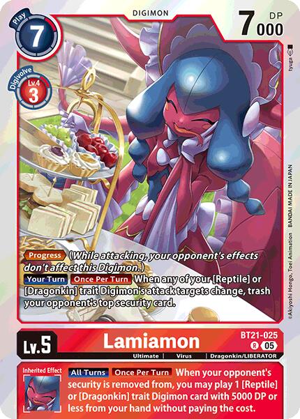 Lamiamon [BT21-025] [World Convergence] | Cracking-Singles