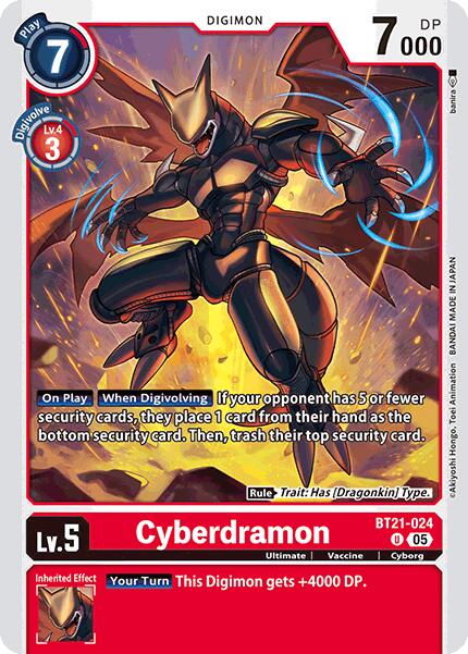 Cyberdramon [BT21-024] [World Convergence] | Cracking-Singles
