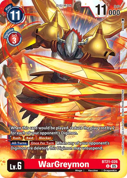WarGreymon [BT21-026] [World Convergence] | Cracking-Singles