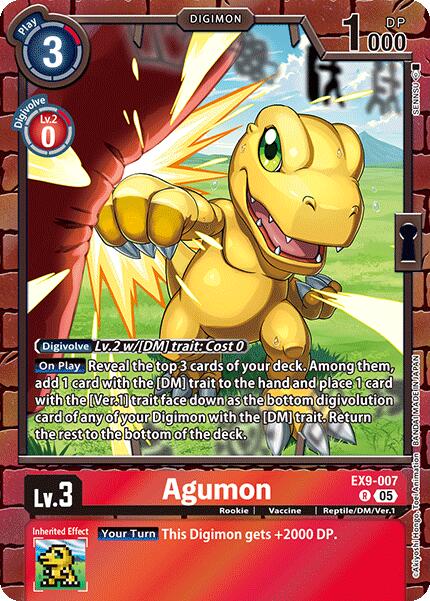 Agumon [EX9-007] [Versus Monsters] | Cracking-Singles