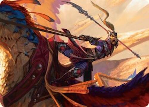 Dragonback Lancer Art Card (3/54) [Tarkir: Dragonstorm Art Series] | Cracking-Singles
