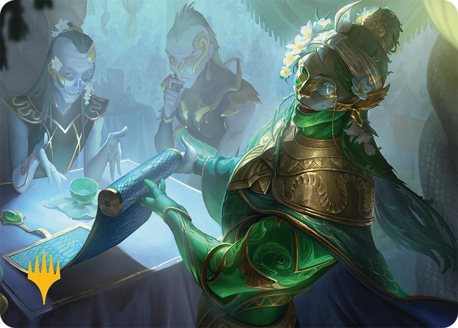 Sibsig Appraiser Art Card (8/54) (Gold-Stamped Signature) [Tarkir: Dragonstorm Art Series] | Cracking-Singles