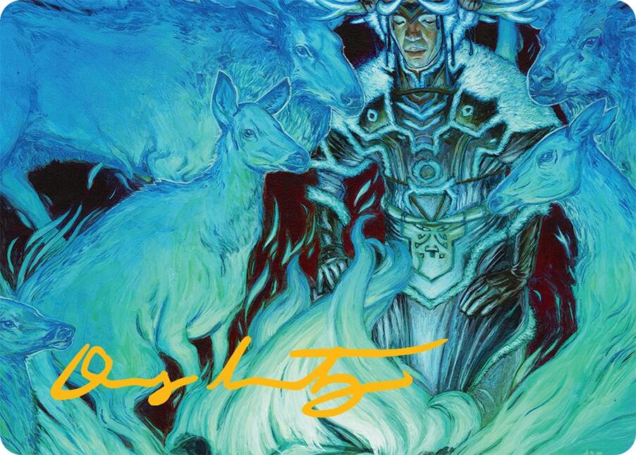 Unending Whisper Art Card (9/54) (Gold-Stamped Signature) [Tarkir: Dragonstorm Art Series] | Cracking-Singles