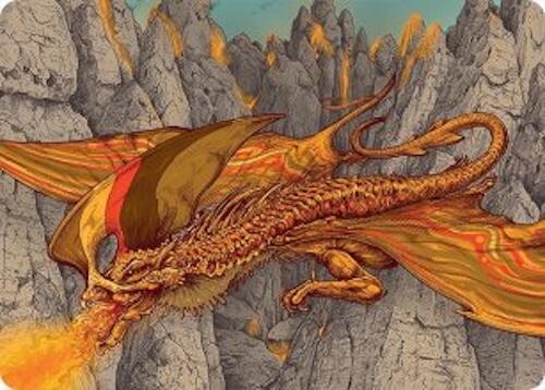 Magmatic Hellkite Art Card (34/54) [Tarkir: Dragonstorm Art Series] | Cracking-Singles