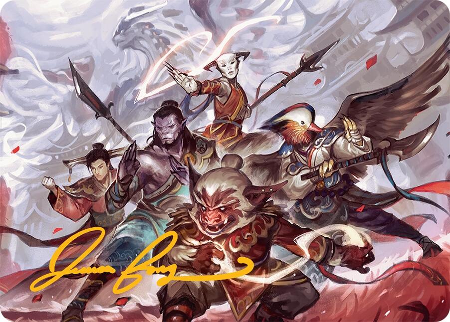 Will of the Jeskai Art Card (54/54) (Gold-Stamped Signature) [Tarkir: Dragonstorm Art Series] | Cracking-Singles