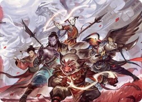 Will of the Jeskai Art Card (54/54) [Tarkir: Dragonstorm Art Series] | Cracking-Singles