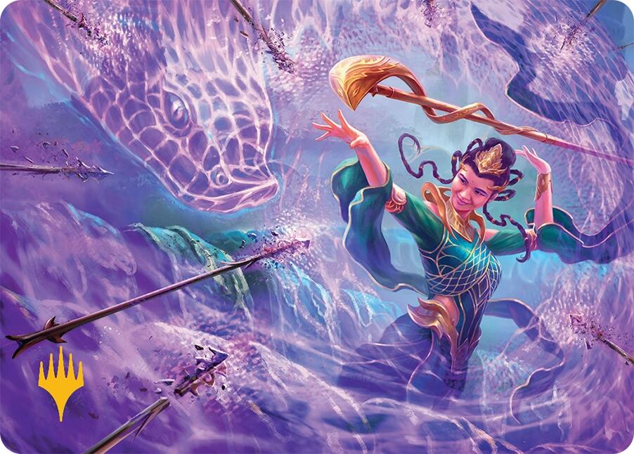 Snakeskin Veil Art Card (19/54) (Gold-Stamped Signature) [Tarkir: Dragonstorm Art Series] | Cracking-Singles