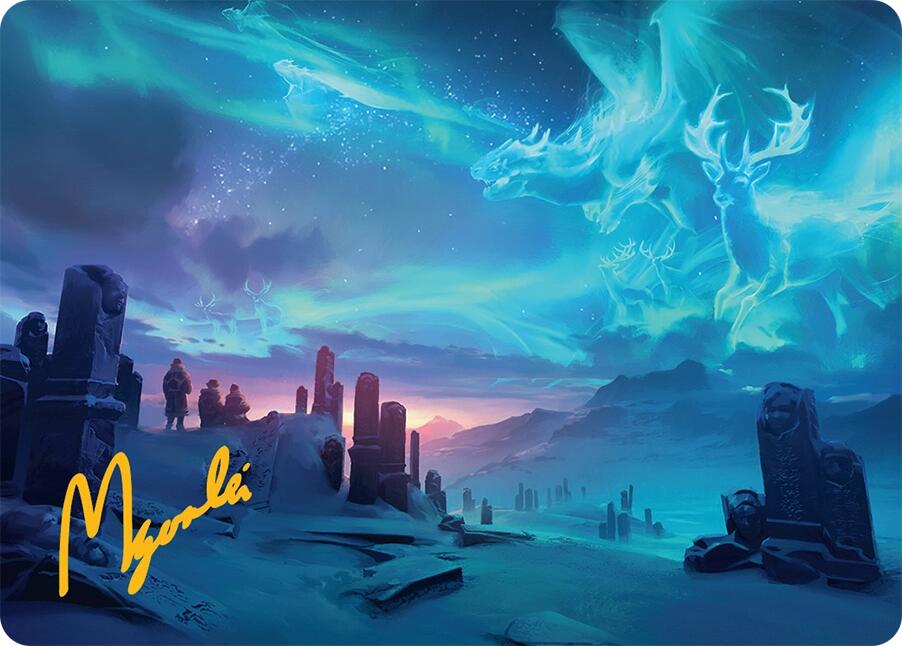 Auroral Procession Art Card (20/54) (Gold-Stamped Signature) [Tarkir: Dragonstorm Art Series] | Cracking-Singles
