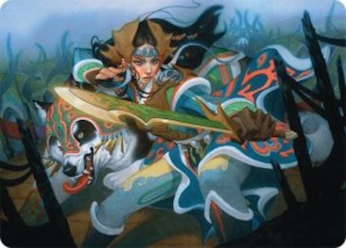 Eshki Dragonclaw Art Card (23/54) [Tarkir: Dragonstorm Art Series] | Cracking-Singles