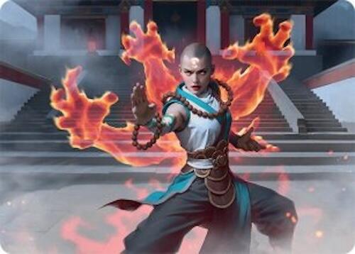 Flamehold Grappler Art Card (24/54) [Tarkir: Dragonstorm Art Series] | Cracking-Singles