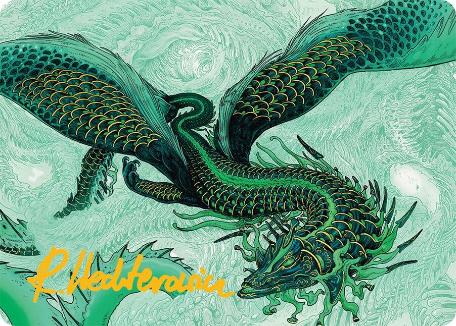 Teval, Arbiter of Virtue Art Card (38/54) (Gold-Stamped Signature) [Tarkir: Dragonstorm Art Series] | Cracking-Singles