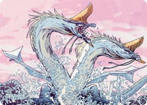 Twinmaw Stormbrood Art Card (39/54) [Tarkir: Dragonstorm Art Series] | Cracking-Singles