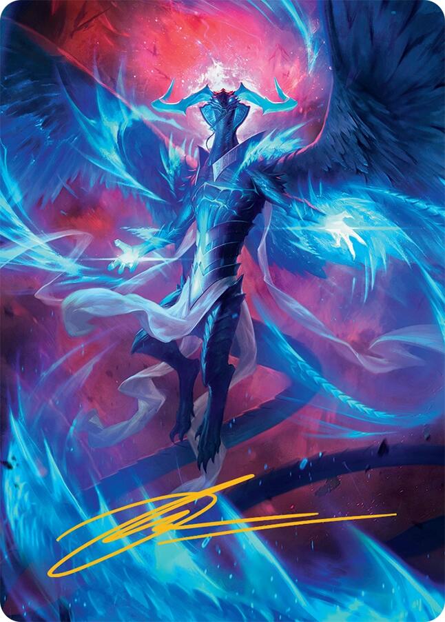 Ugin, Eye of the Storms Art Card (48/54) (Gold-Stamped Signature) [Tarkir: Dragonstorm Art Series] | Cracking-Singles