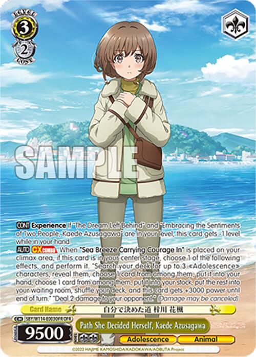 Path She Decided Herself, Kaede Azusagawa (SBY/W114-E003OFR OFR) [Rascal Does Not Dream Series] | Cracking-Singles