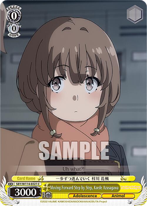 Moving Forward Step by Step, Kaede Azusagawa (SBY/W114-E021 C) [Rascal Does Not Dream Series] | Cracking-Singles