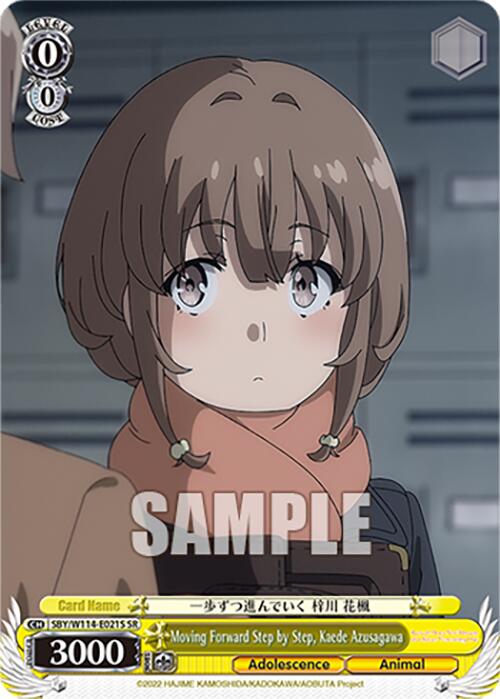 Moving Forward Step by Step, Kaede Azusagawa (SBY/W114-E021S SR) [Rascal Does Not Dream Series] | Cracking-Singles
