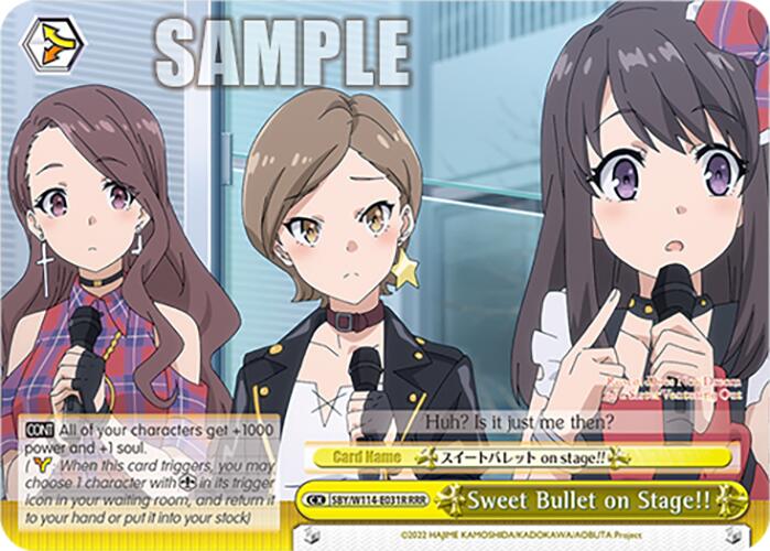Sweet Bullet on Stage!! (SBY/W114-E031R RRR) [Rascal Does Not Dream Series] | Cracking-Singles