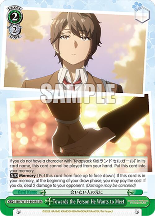 Towards the Person He Wants to Meet (SBY/W114-E044S SR) [Rascal Does Not Dream Series] | Cracking-Singles