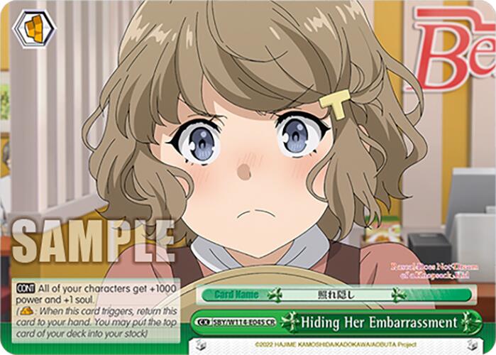 Hiding Her Embarrassment (SBY/W114-E045 CR) [Rascal Does Not Dream Series] | Cracking-Singles
