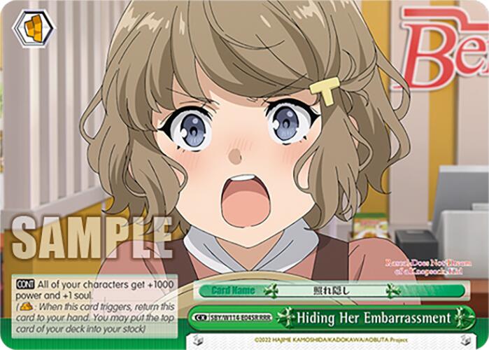 Hiding Her Embarrassment (SBY/W114-E045R RRR) [Rascal Does Not Dream Series] | Cracking-Singles