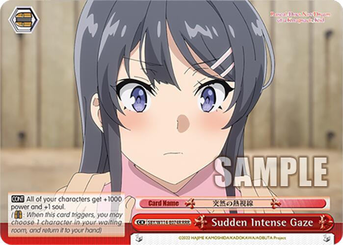 Sudden Intense Gaze (SBY/W114-E074R RRR) [Rascal Does Not Dream Series] | Cracking-Singles
