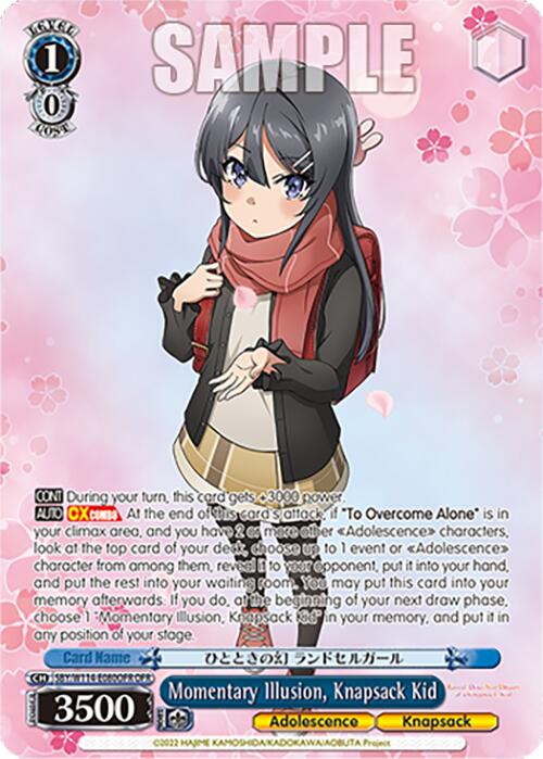 Momentary Illusion, Knapsack Kid (SBY/W114-E080OFR OFR) [Rascal Does Not Dream Series] | Cracking-Singles