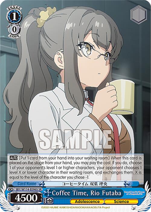Coffee Time, Rio Futaba (SBY/W114-E096S SR) [Rascal Does Not Dream Series] | Cracking-Singles