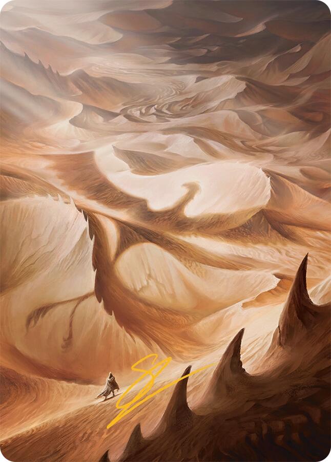 Plains Art Card (30/54) (Gold-Stamped Signature) [Tarkir: Dragonstorm Art Series] | Cracking-Singles