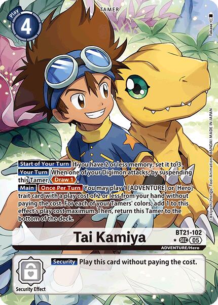 Tai Kamiya [BT21-102] (Alternate Art) [World Convergence] | Cracking-Singles