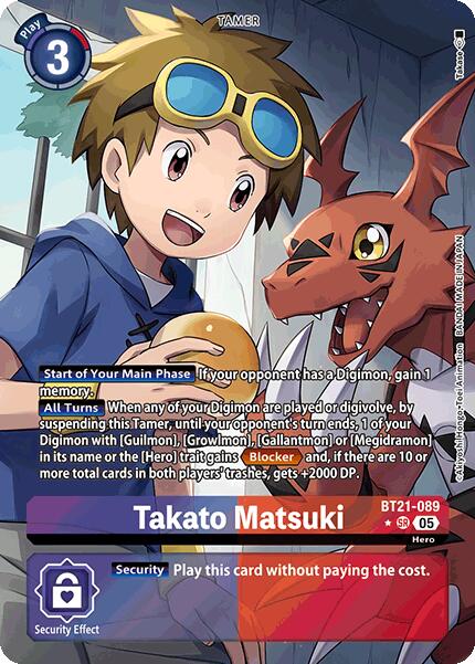 Takato Matsuki [BT21-089] (Alternate Art) [World Convergence] | Cracking-Singles