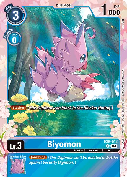 Biyomon [EX6-012] (Regulation Battle Vol. 1) [Infernal Ascension Promos] | Cracking-Singles