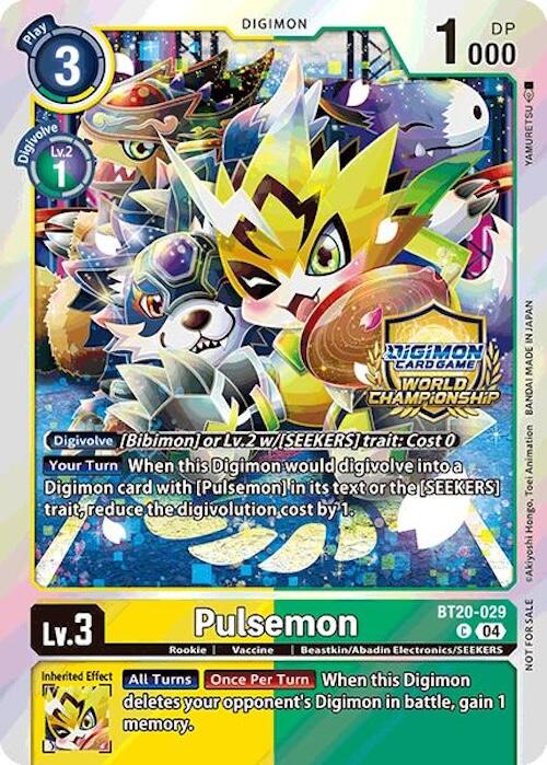 Pulsemon [BT20-029] (Regionals 25-26 Champion Card Set Season 1) [Release Special Booster Ver.2.5 Promos] | Cracking-Singles