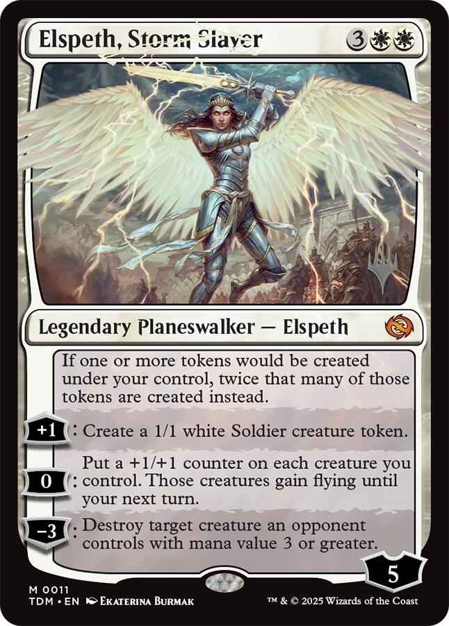Elspeth, Storm Slayer [Tarkir: Dragonstorm Promos] | Cracking-Singles