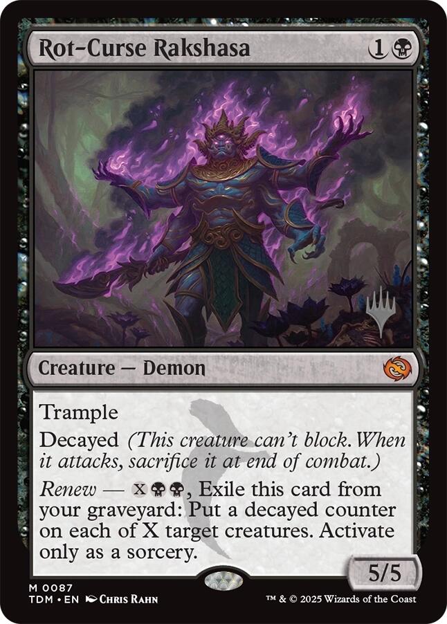 Rot-Curse Rakshasa [Tarkir: Dragonstorm Promos] | Cracking-Singles