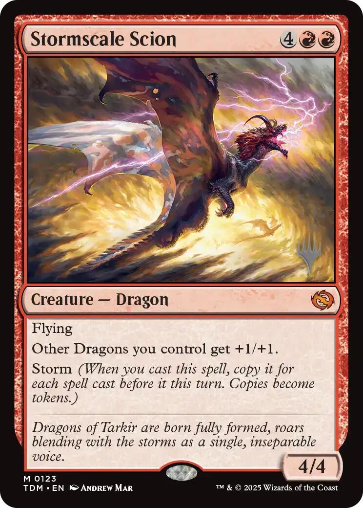 Stormscale Scion [Tarkir: Dragonstorm Promos] | Cracking-Singles