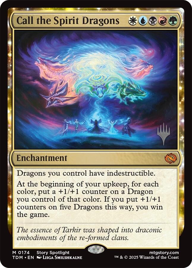 Call the Spirit Dragons [Tarkir: Dragonstorm Promos] | Cracking-Singles
