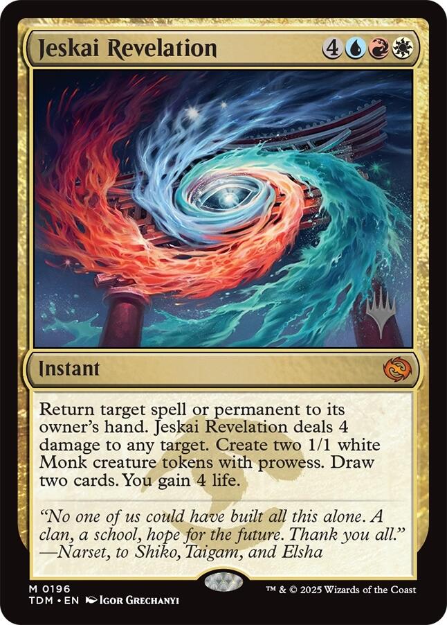 Jeskai Revelation [Tarkir: Dragonstorm Promos] | Cracking-Singles