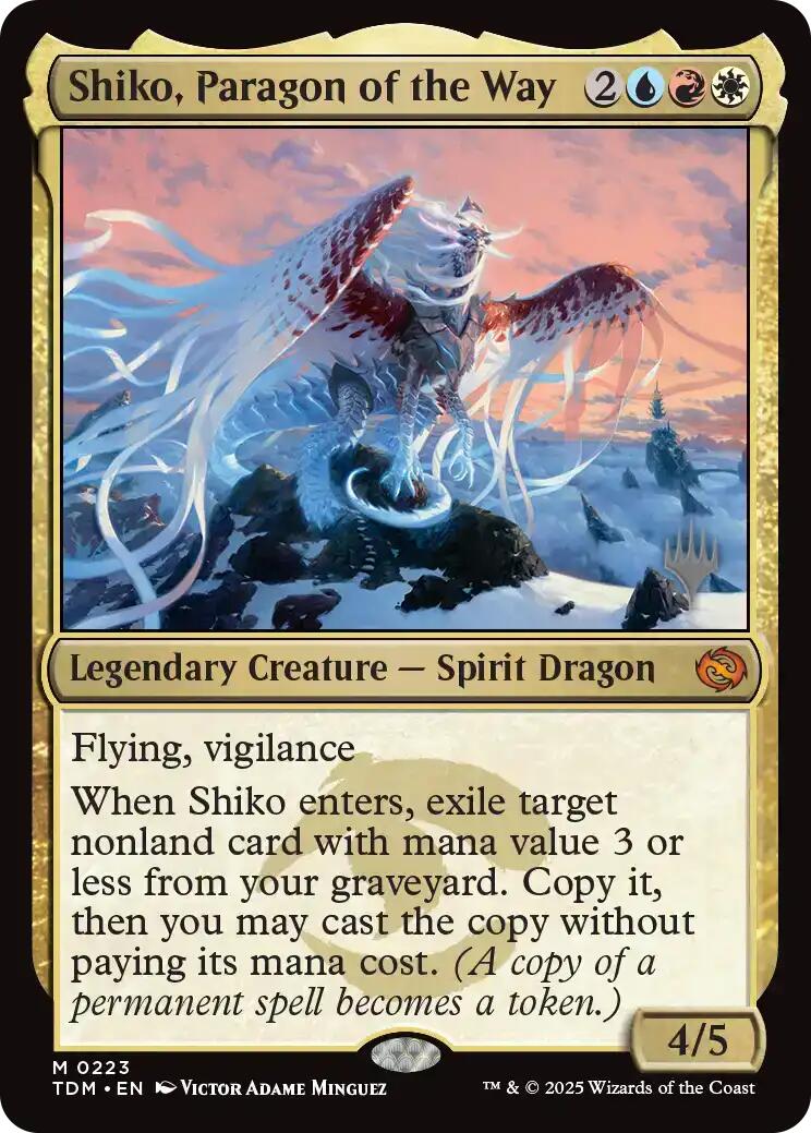 Shiko, Paragon of the Way [Tarkir: Dragonstorm Promos] | Cracking-Singles