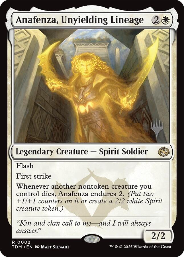 Anafenza, Unyielding Lineage [Tarkir: Dragonstorm Promos] | Cracking-Singles