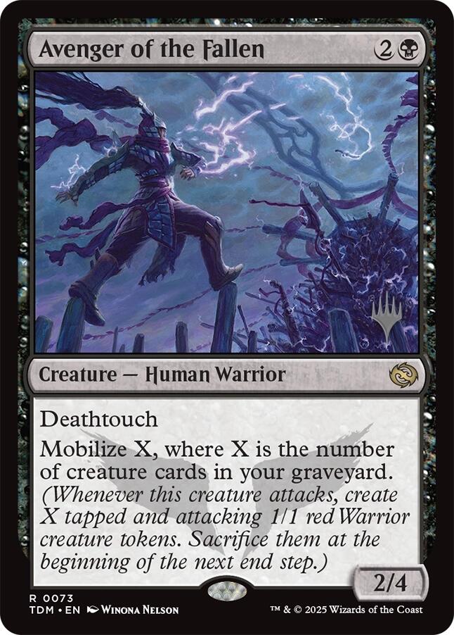 Avenger of the Fallen [Tarkir: Dragonstorm Promos] | Cracking-Singles