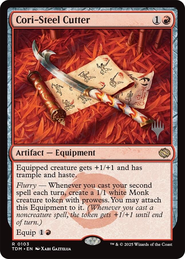 Cori-Steel Cutter [Tarkir: Dragonstorm Promos] | Cracking-Singles