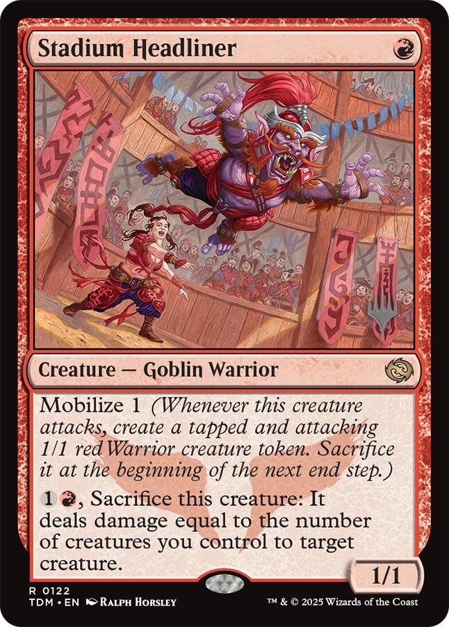Stadium Headliner [Tarkir: Dragonstorm Promos] | Cracking-Singles