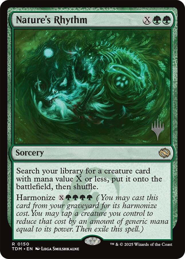 Nature's Rhythm [Tarkir: Dragonstorm Promos] | Cracking-Singles