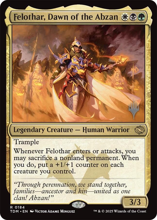 Felothar, Dawn of the Abzan [Tarkir: Dragonstorm Promos] | Cracking-Singles