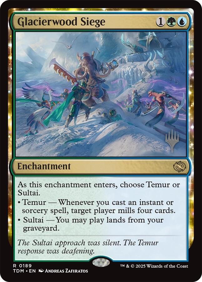 Glacierwood Siege [Tarkir: Dragonstorm Promos] | Cracking-Singles
