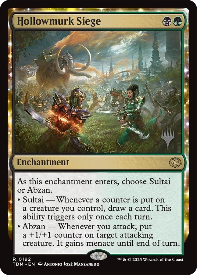 Hollowmurk Siege [Tarkir: Dragonstorm Promos] | Cracking-Singles